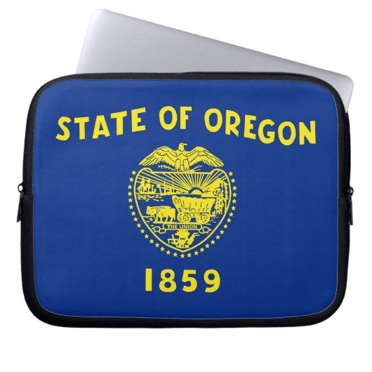 Oregon State Flag Laptop Sleeve (Vorderseite)