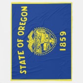 Oregon State Flag Print Patriotc Fleecedecke (Vorderseite)