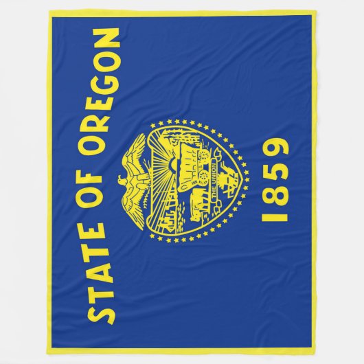 Oregon State Flag Print Patriotc Fleecedecke (Vorderseite)