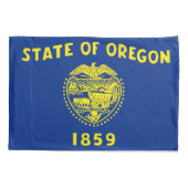 Oregon State Flag Print Patriotc Kissenbezug (Rückseite)