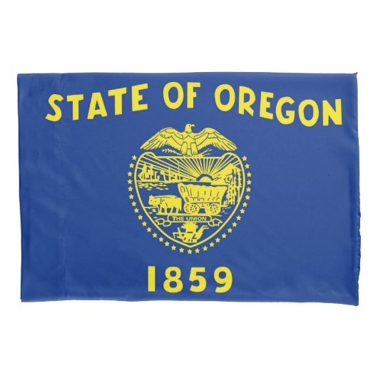 Oregon State Flag Print Patriotc Kissenbezug (Vorderseite)