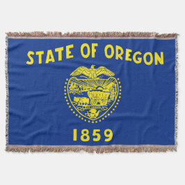 Oregon State Flag Print Patriotic Decke