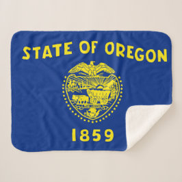 Oregon State Flag Print Patriotic Sherpadecke