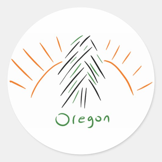 Oregon Sticker (Vorderseite)