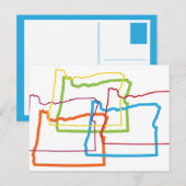 Oregon Stolz Unschärfe Postkarte (Vorne/Hinten)