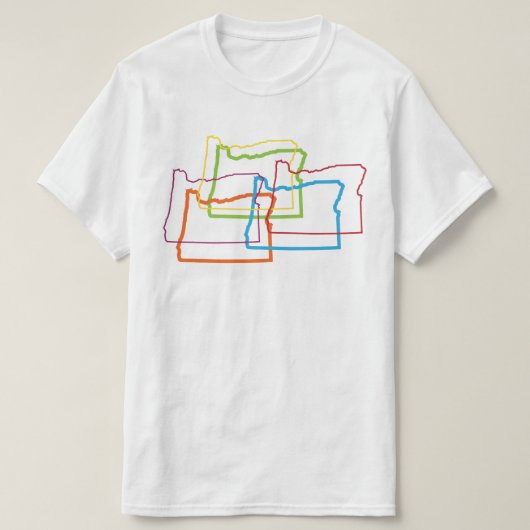 Oregon Stolz Unschärfe T-Shirt (Design vorne)