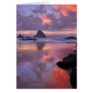 Oregon Strand und Meeressteine, Sonnenuntergang