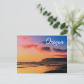Oregon Sunset Postcard Postkarte (Stehend Vorderseite)