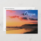 Oregon Sunset Postcard Postkarte (Vorne/Hinten)