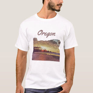 Oregon Sunset Staat Anpassbares Cutout T-Shirt