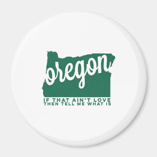oregon | TEXTE | grün Magnet (Vorne)