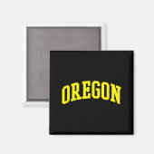 Oregon - Throwback Design - Clic Magnet (Vorderseite/Rückseite)