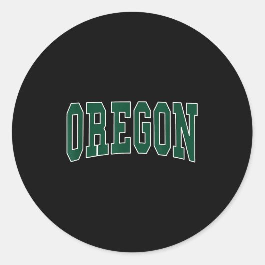 Oregon - Throwback Design - Clic  Runder Aufkleber (Vorderseite)