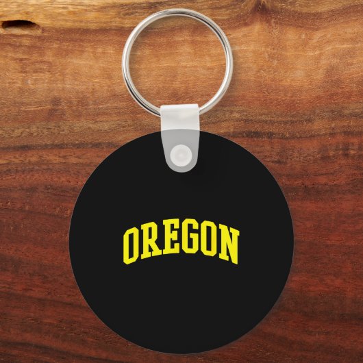 Oregon - Throwback Design - Clic Schlüsselanhänger (Vorderseite)