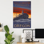 Oregon - Tillamook Leuchtturm Poster (Heimbüro)