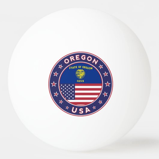 Oregon Tischtennisball (Vorderseite)