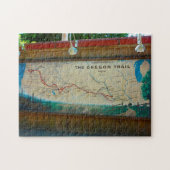 Oregon Trail Karte. Puzzle (Horizontal)