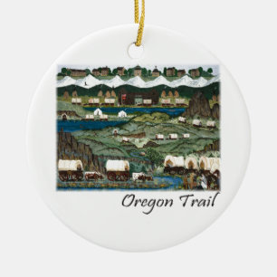 Oregon Trail Keramik Ornament
