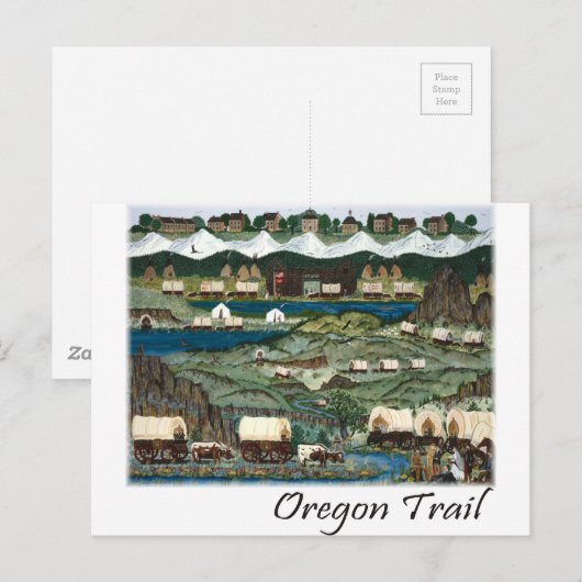 Oregon Trail Postkarte (Vorne/Hinten)