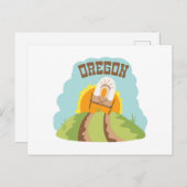 Oregon Trail Postkarte (Vorne/Hinten)