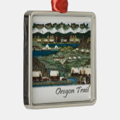 Oregon Trail Silbernes Ornament (Rechts)