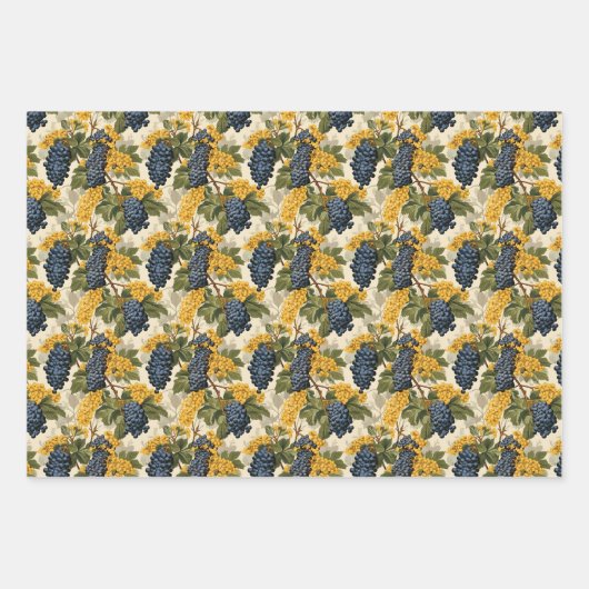 Oregon Traube Geschenkpapier Set (Vorderseite 3)