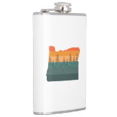 Oregon Tree Silhouette Flachmann (Rechts)