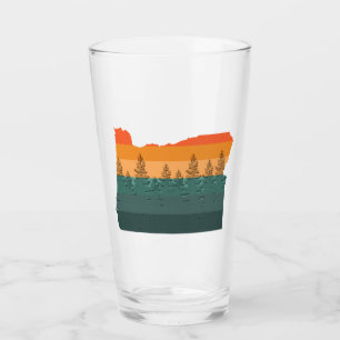 Oregon Tree Silhouette Glas