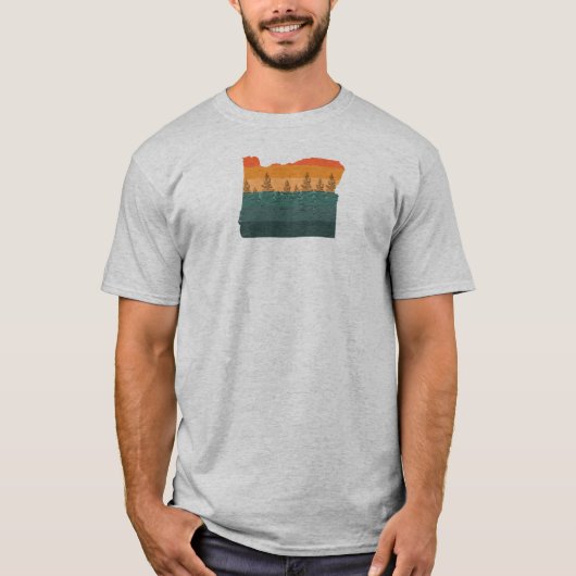Oregon Tree Silhouette T-Shirt (Vorderseite)