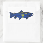 Oregon Trout Rechteckiger Aufkleber (Tasche)