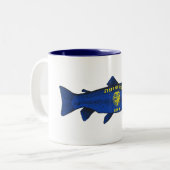 Oregon Trout Zweifarbige Tasse (Vorderseite Links)