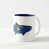Oregon Trout Zweifarbige Tasse (VorderseiteRechts)