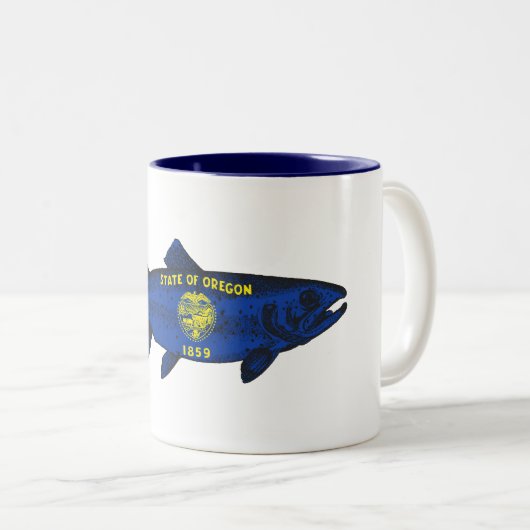 Oregon Trout Zweifarbige Tasse (VorderseiteRechts)