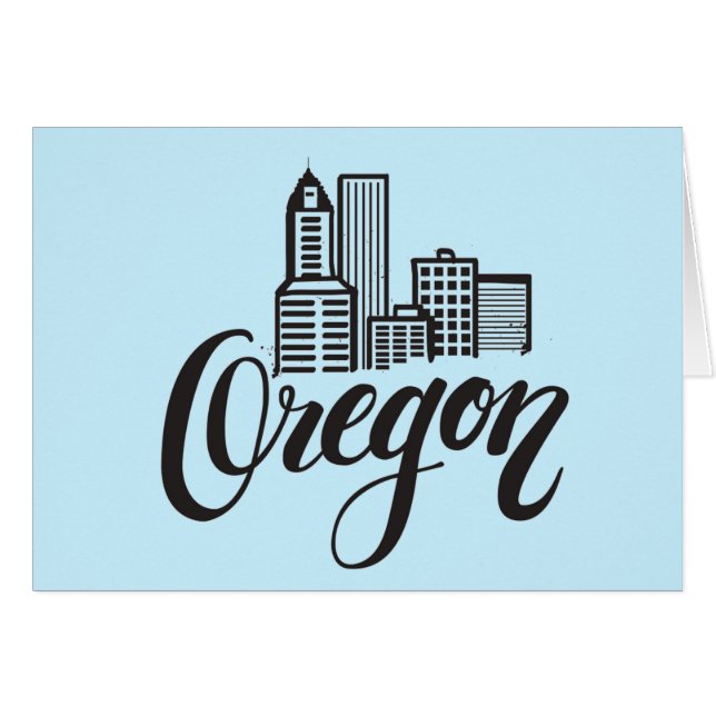 Oregon-Typografie-Entwurf (Vorderseite (Horizontal))