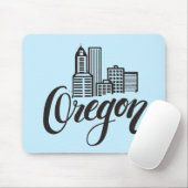 Oregon-Typografie-Entwurf Mousepad (Mit Mouse)