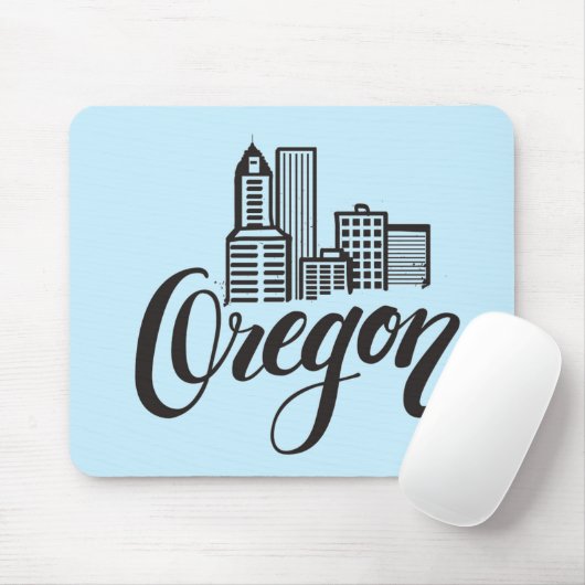 Oregon-Typografie-Entwurf Mousepad (Mit Mouse)