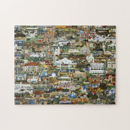 Oregon- u. Washington-Collage Puzzle (Horizontal)