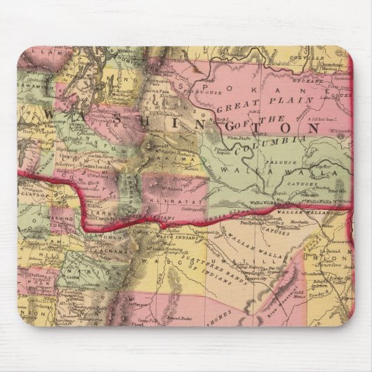 Oregon und das Territorium Washington Mousepad (Vorne)