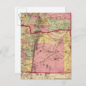 Oregon und das Territorium Washington Postkarte (Vorne/Hinten)