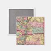 Oregon und Washington Territory Magnet (Vorderseite/Rückseite)
