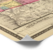 Oregon und Washington Territory Poster (Ecke)