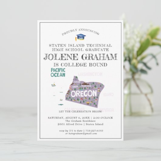 Oregon | Uni Bound Graduation Party (Stehend Vorderseite)