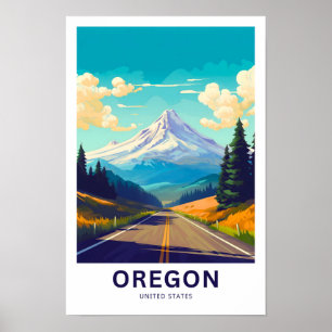 Oregon United Staaten Travel Print Poster