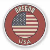 Oregon United States of America Aufkleber (Vorderseite)