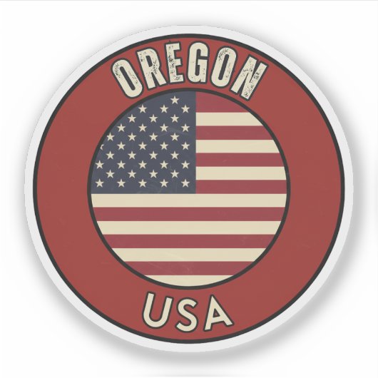 Oregon United States of America Aufkleber (Vorderseite)