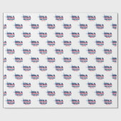 Oregon US Flagge Staat Geschenkpapier (Flach)