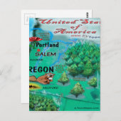 Oregon USA Card Postkarte (Vorne/Hinten)