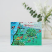 Oregon USA Card Postkarte (Stehend Vorderseite)