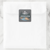 Oregon USA Quadratischer Aufkleber (Tasche)