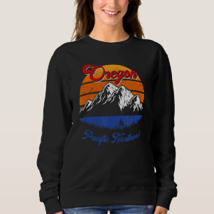 Oregon Vintag Gift Retro Portland Zuhause Staat Mo Sweatshirt